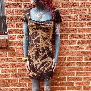 little black bleached dress